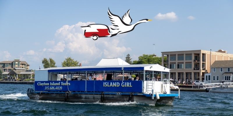 Scenic St. Lawrence River cruise with Clayton Island Tours on July 3, 2025.