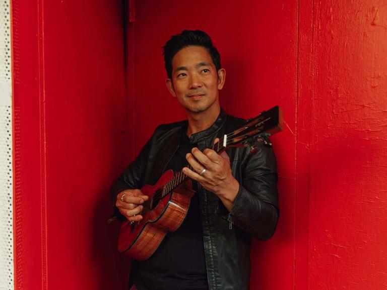 Jake Shimabukuro live performance, 2025: Ukulele virtuoso captivates the audience with his unique style.