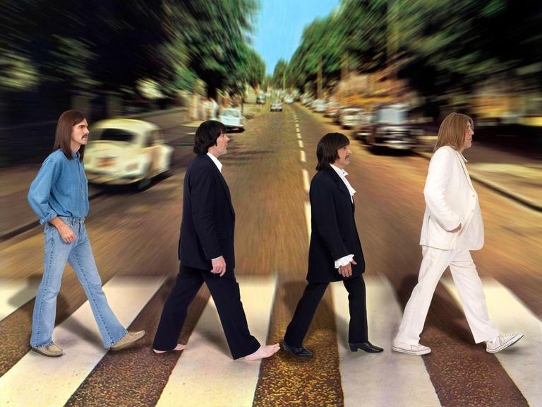 Liverpool Legends live at Clayton Opera House, September 2025. Beatles tribute band performs on stage.