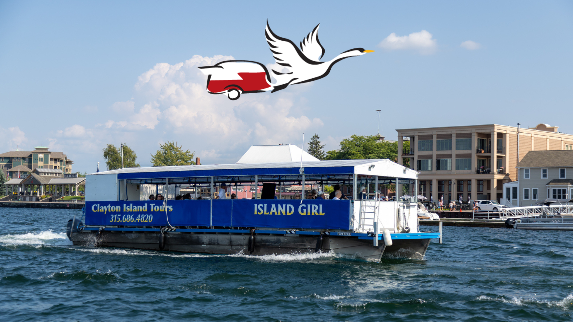 Custom 2-Hour Cruise with Clayton Island Tours July 24 2025: Scenic St. Lawrence River views on a boat tour.