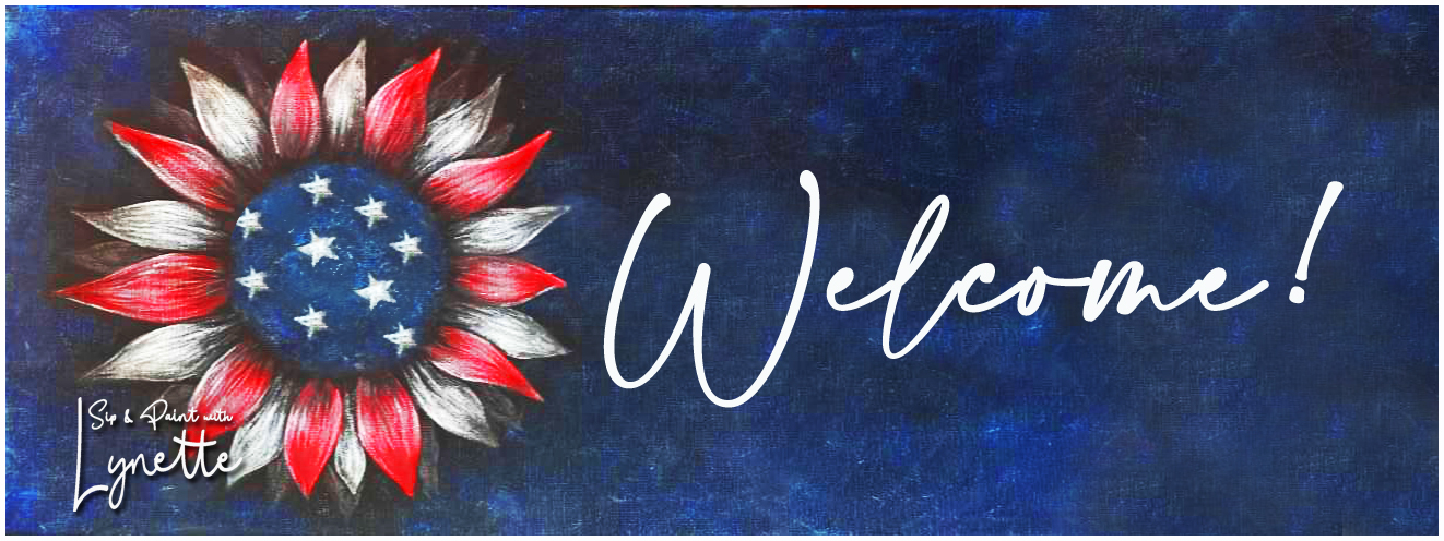 Sip & Paint with Lynette Patriotic Sunflower Canvas May 2025: A creative outdoor painting event at a cozy fire pit area.