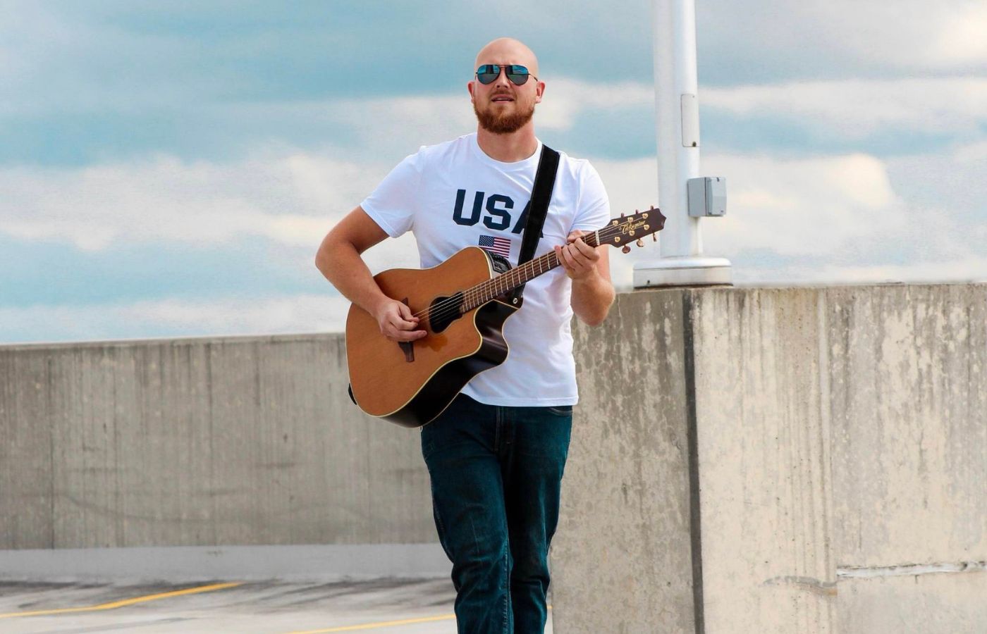 Live music performance by Josh Breen at Swan Bay Resort's Tiki Bar.