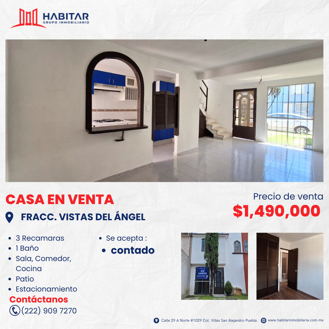 V33: VENTA DE CASA EN FRACC. VISTAS DEL ANGEL 