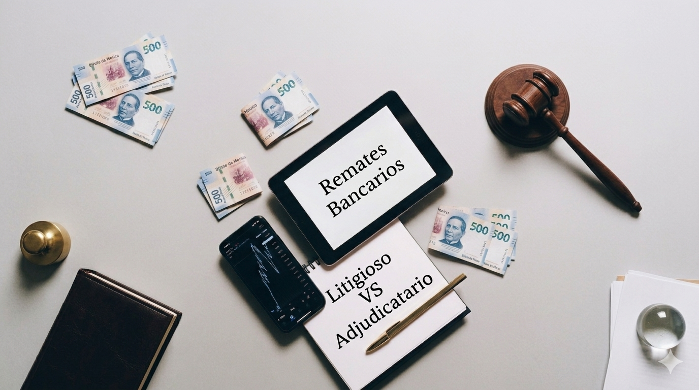 LITIGIOSO VS ADJUDICATARIO ¿QUÉ TIPO DE REMATE BANCARIO TE CONVIENE MÁS?