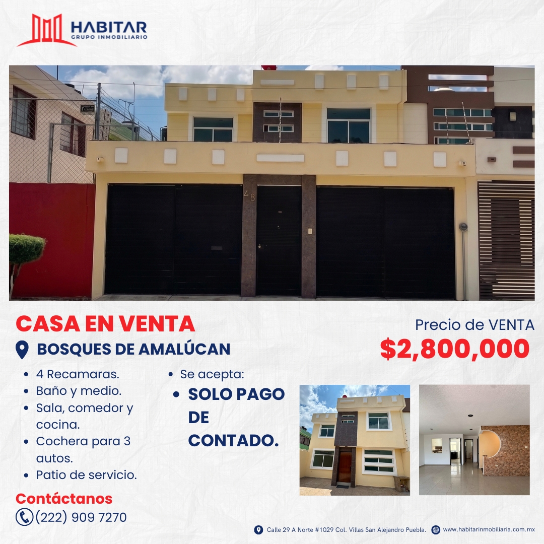V56 - VENTA DE CASA EN BOSQUES DE AMALUCAN