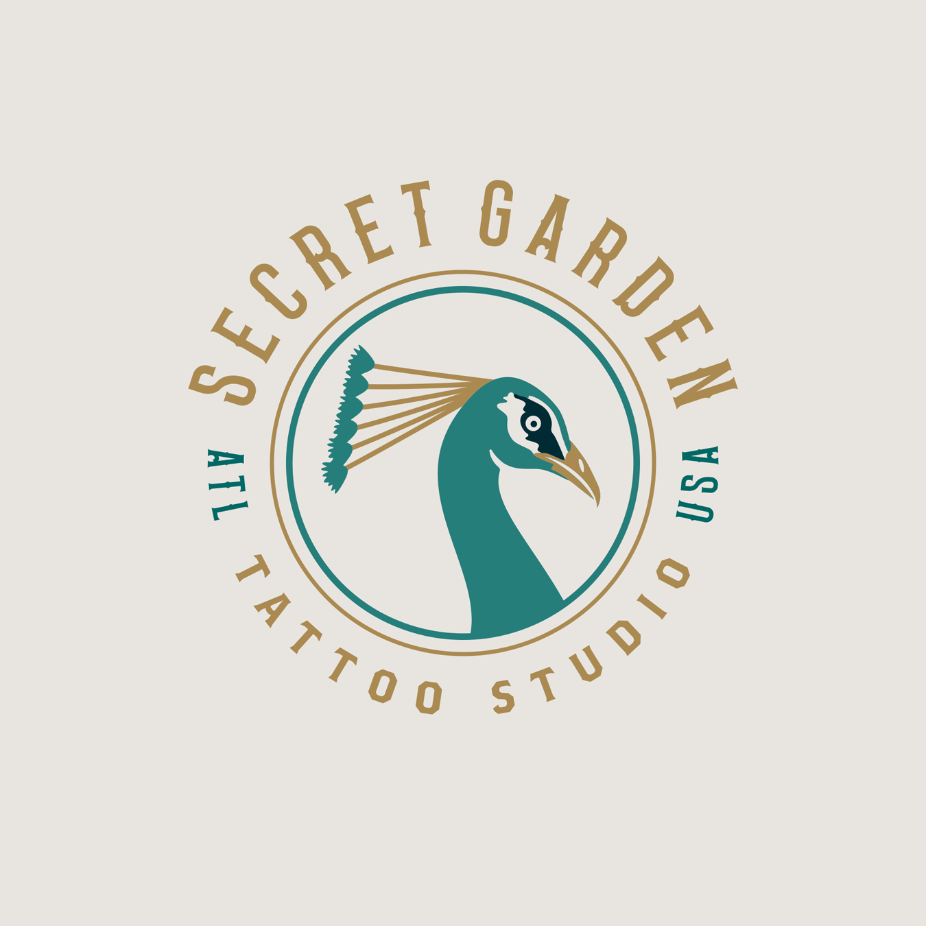 Secret Garden brand asssets: Circular Badge