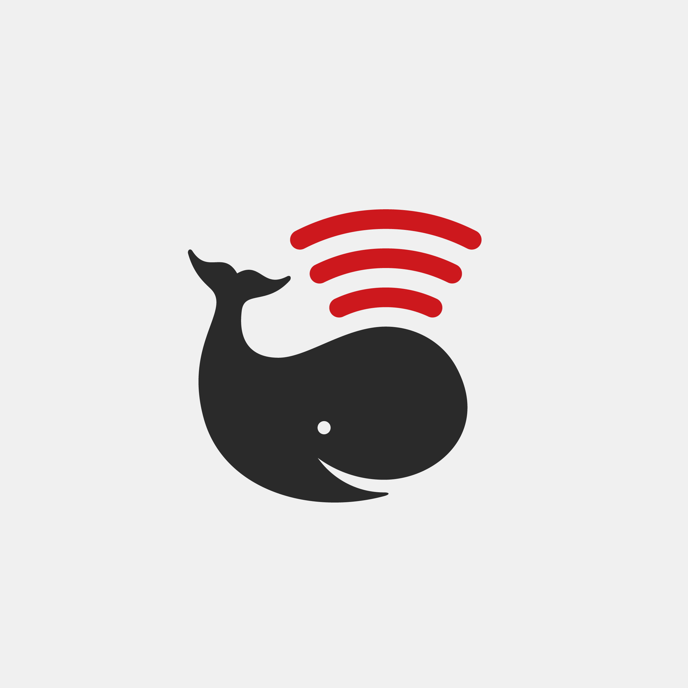 Podcast whale logo design