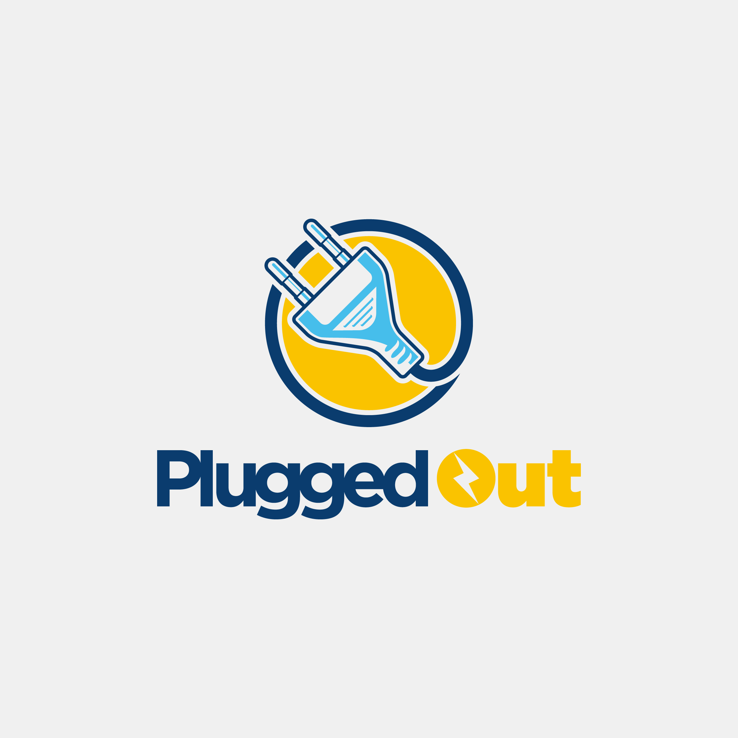Plugged Out logo design