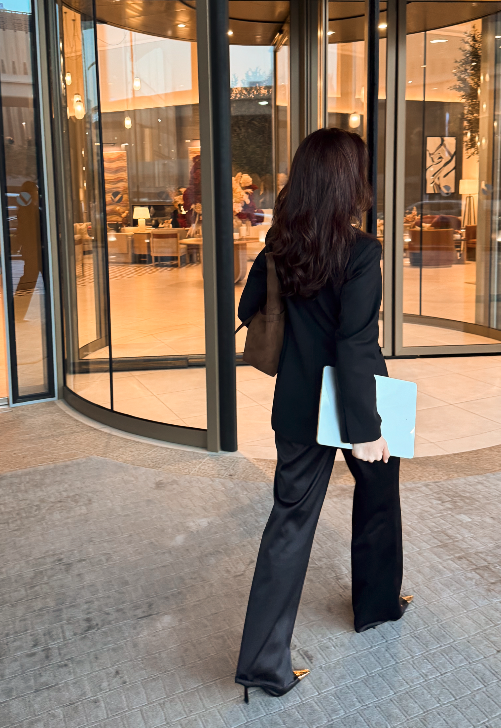 Social media manager working on content strategy with Creative Stocks UGC library