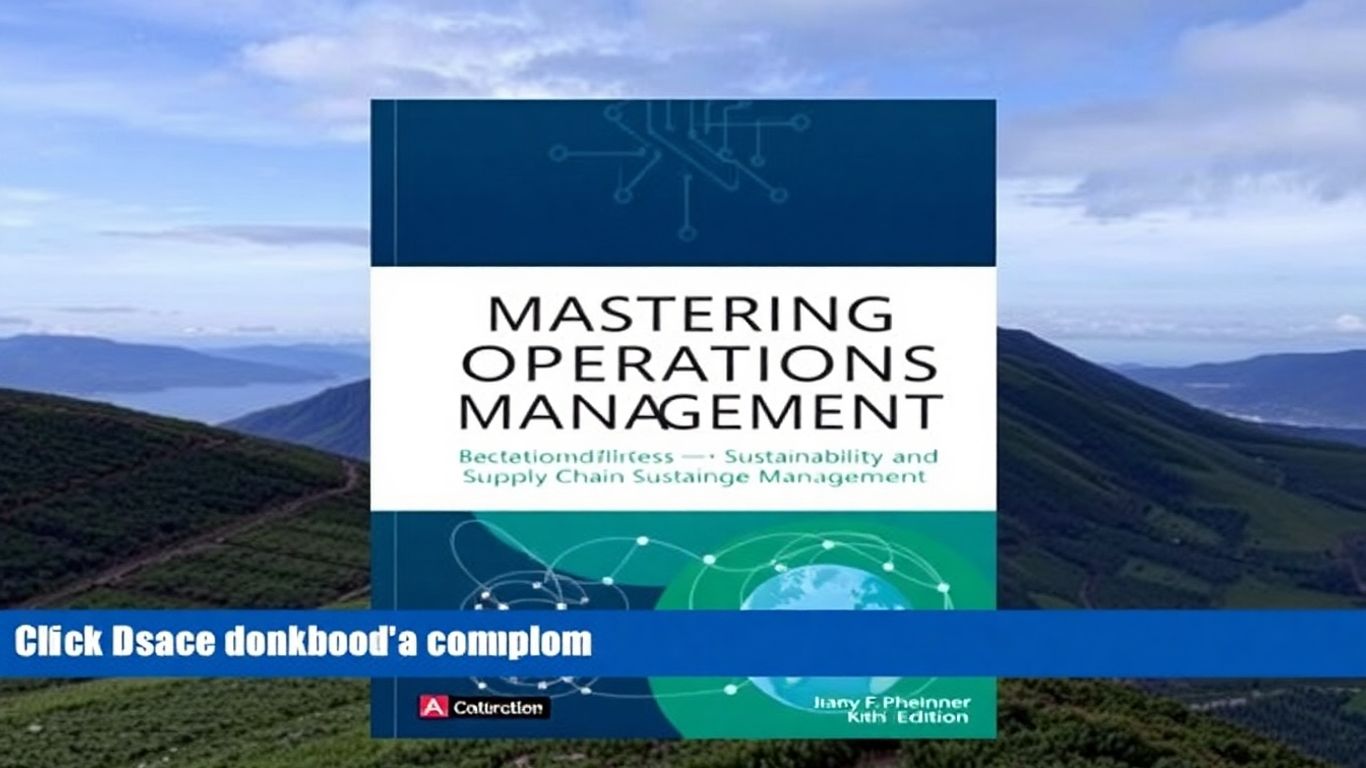 Operations Management textbook cover, 14th Edition