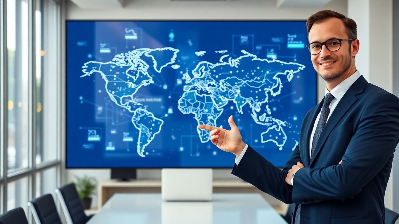 Global supply chain network visualization