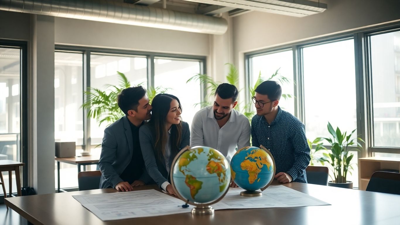 Team collaborating on operations management strategies