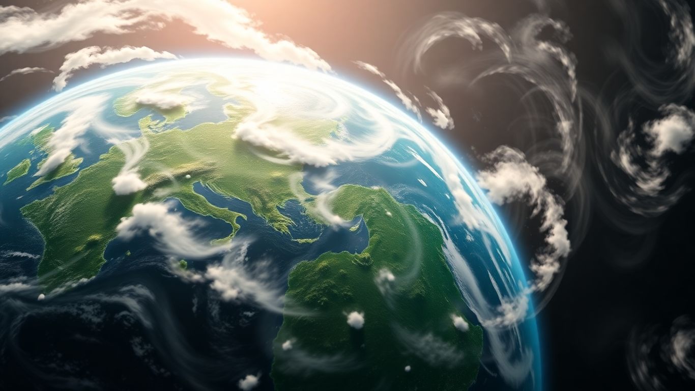 Vibrant Earth from space, bathed in sunlight.