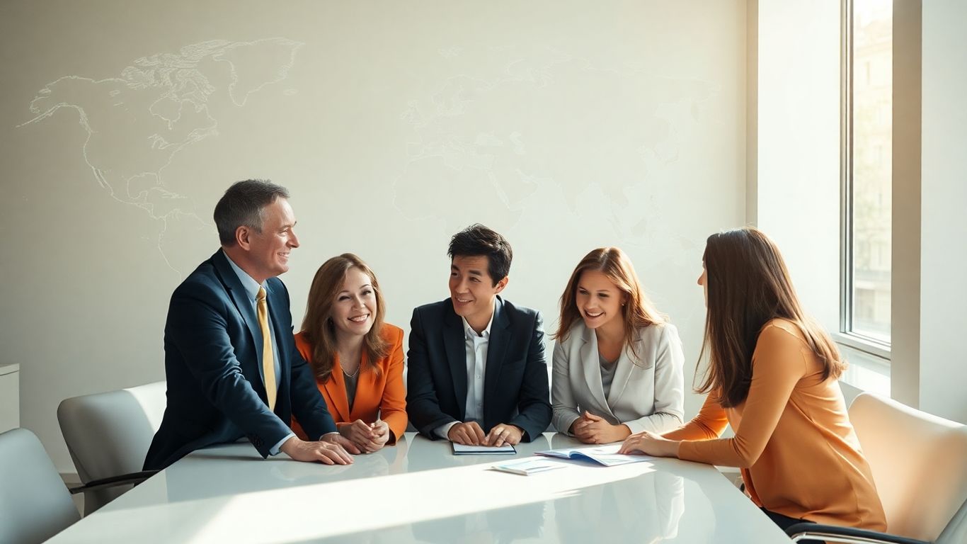 People working together on social responsibility.