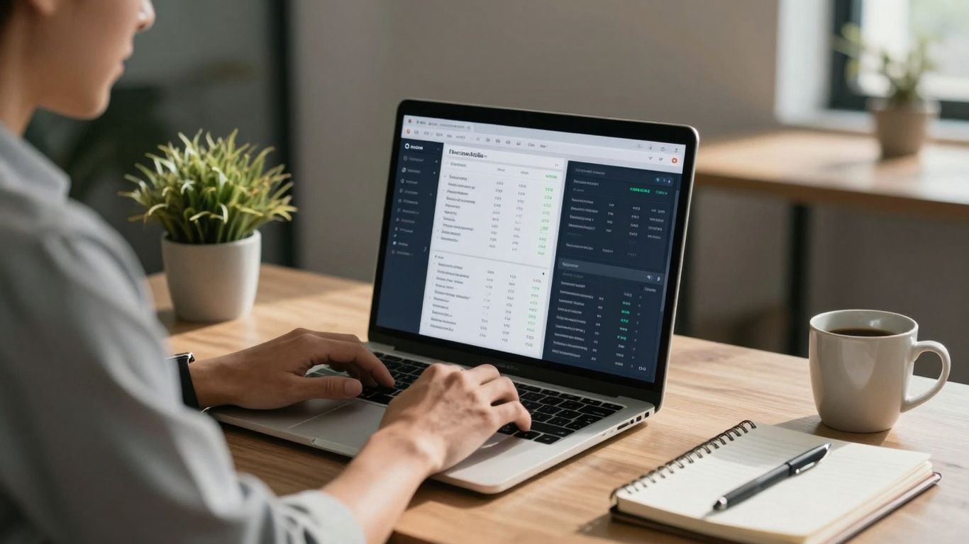 Workiva ESG reporting dashboard on a laptop screen.