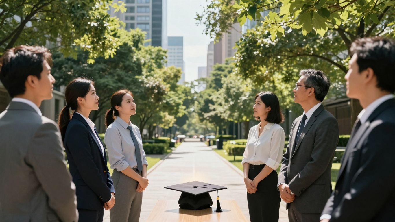 Professionals advancing careers with sustainability masters.