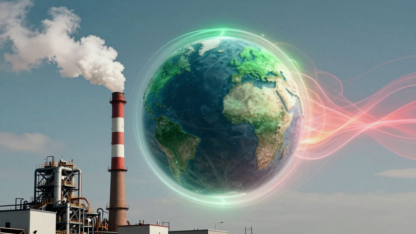 Greenhouse gas emissions scopes 1, 2, and 3 explained visually.