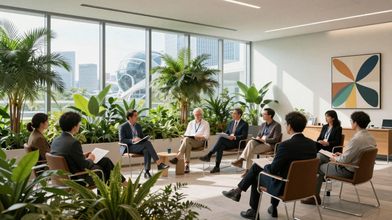 Climate Capital Summit 2026 attendees in a modern conference hall.
