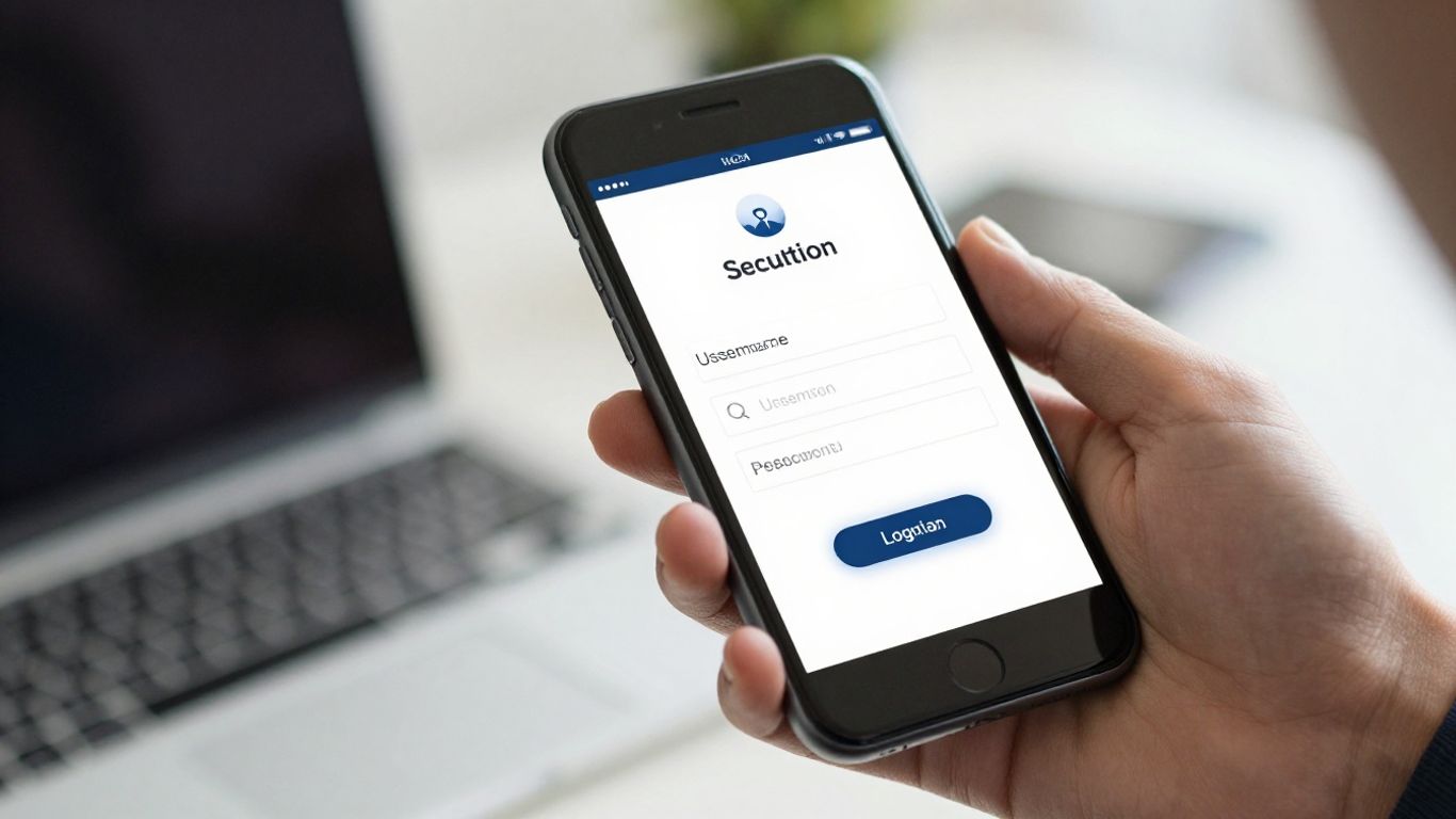 Karbon client login portal on a smartphone screen.