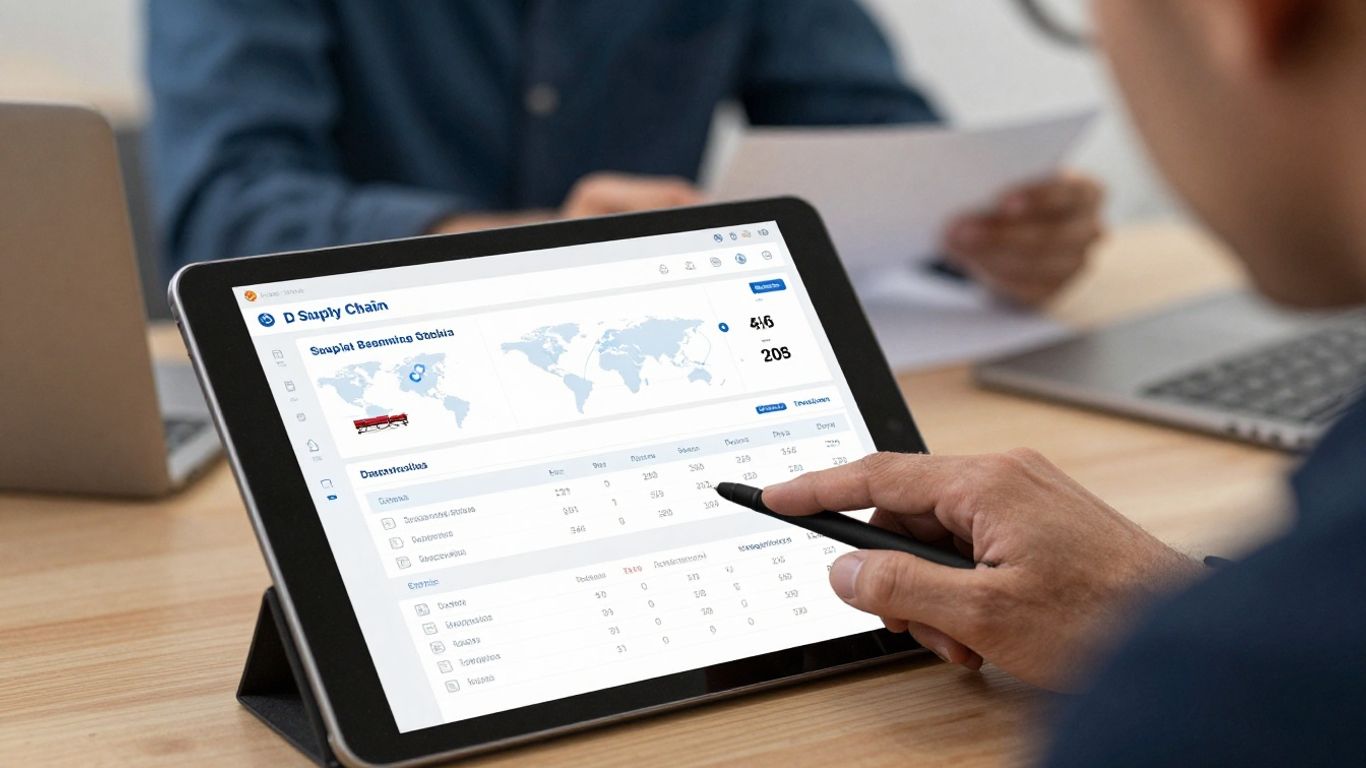 Complex global network of logistics connectivity