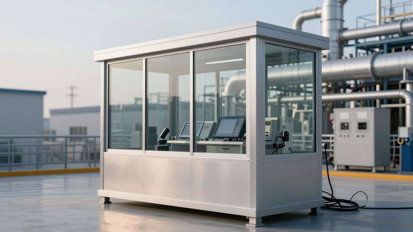 Industrial emissions monitoring station