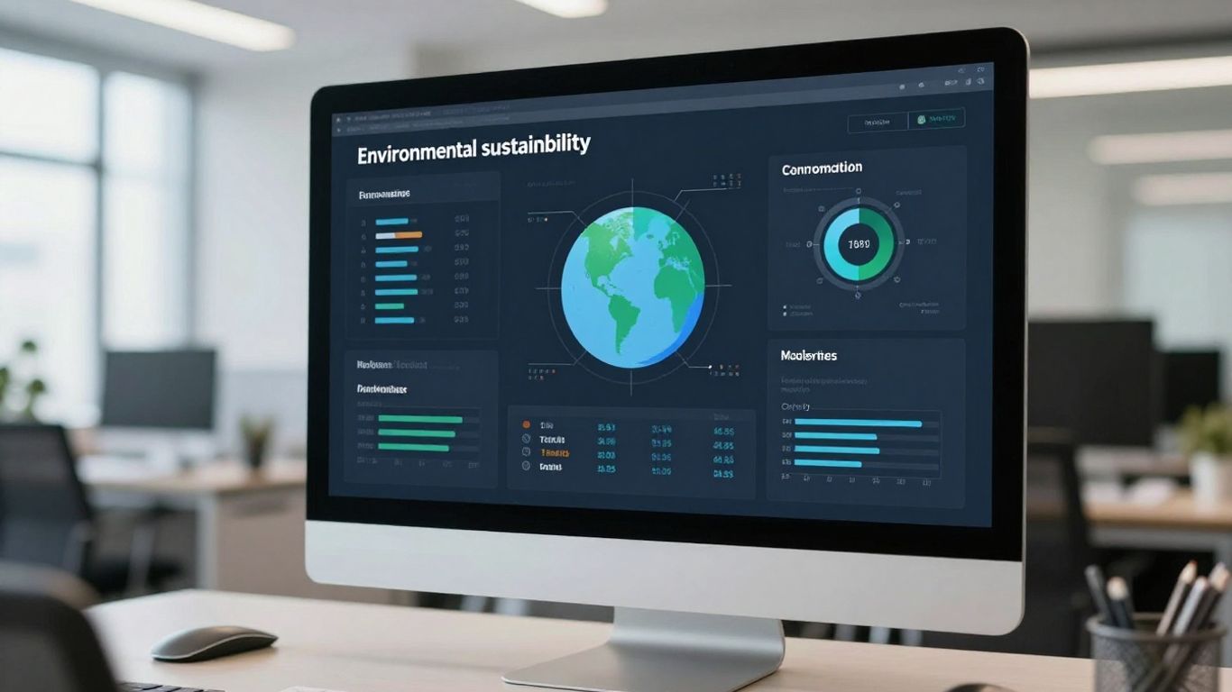 Environmental sustainability dashboard monitoring