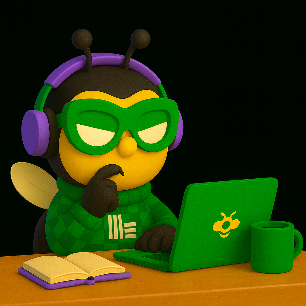 Lenny the Bee luxanlines agent thinking