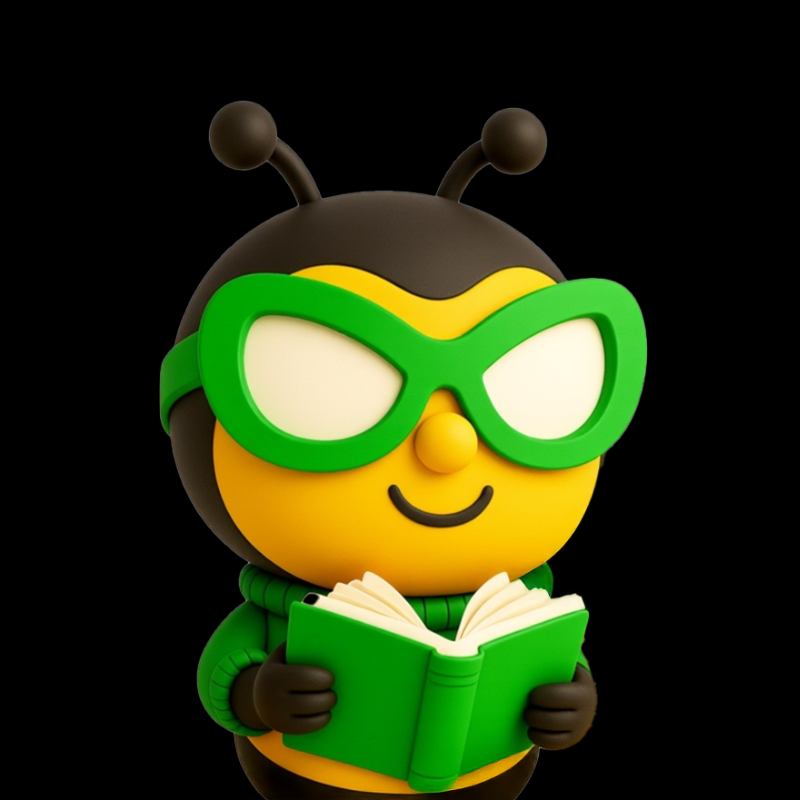 Lenny the bee luxandlines mascot searching for latest trends