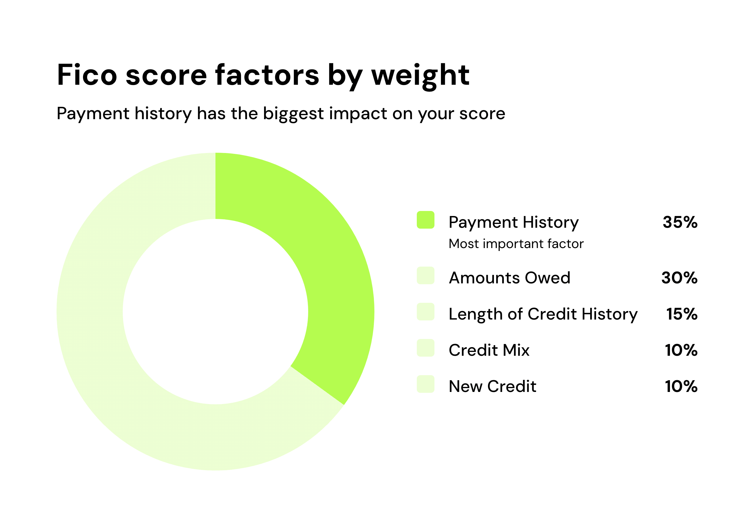 Fico score factors by weight
