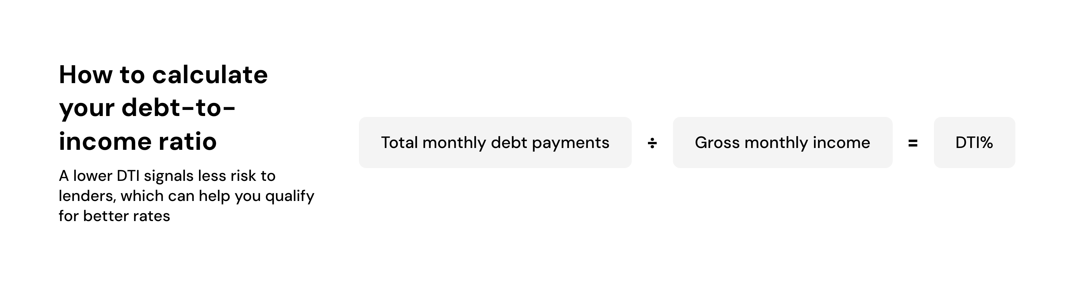 How to calculate your debt-to-income ratio