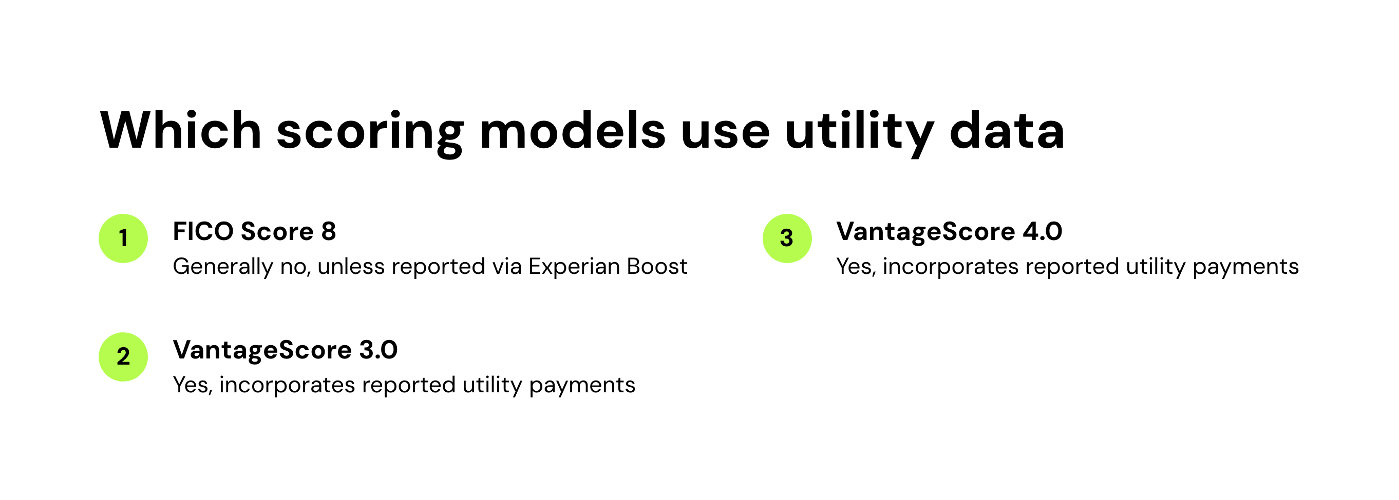Which scoring models use utility data
