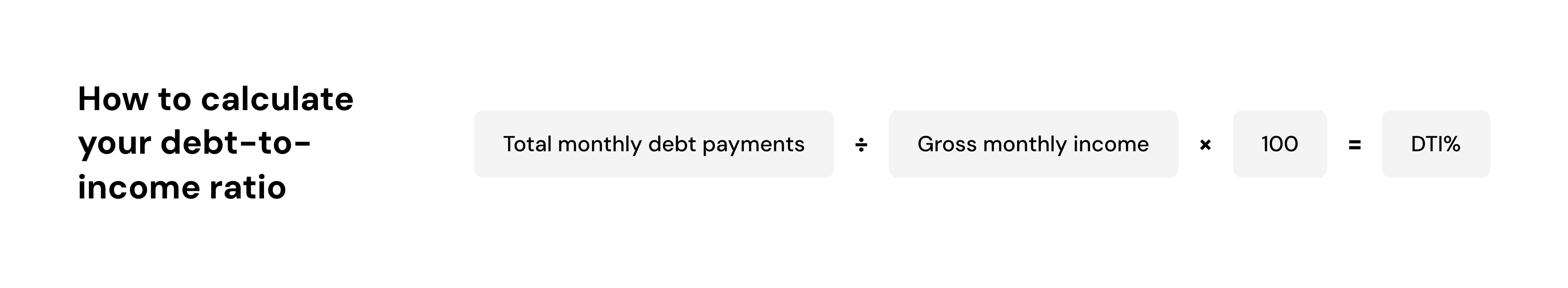 How to calculate your debt-to-income ratio