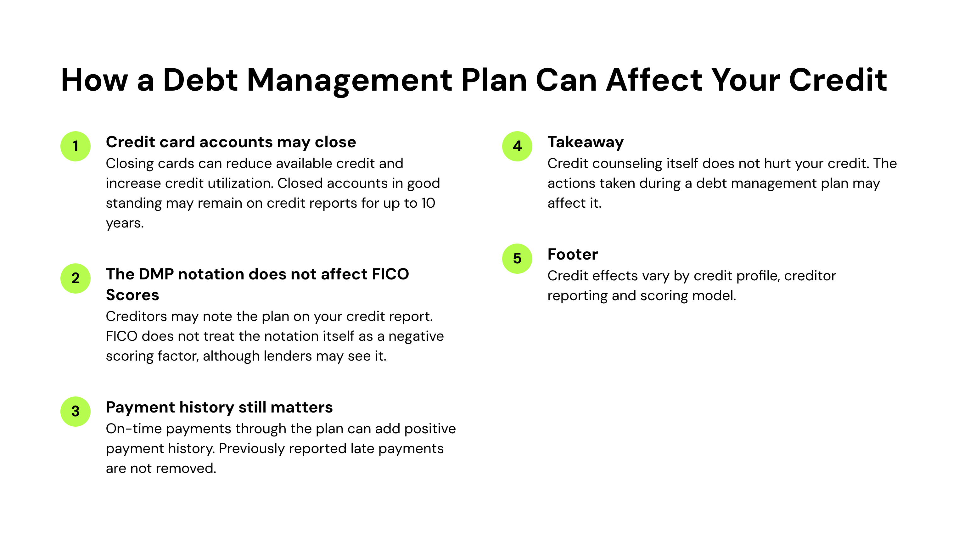 how debt management plan can affect your credit