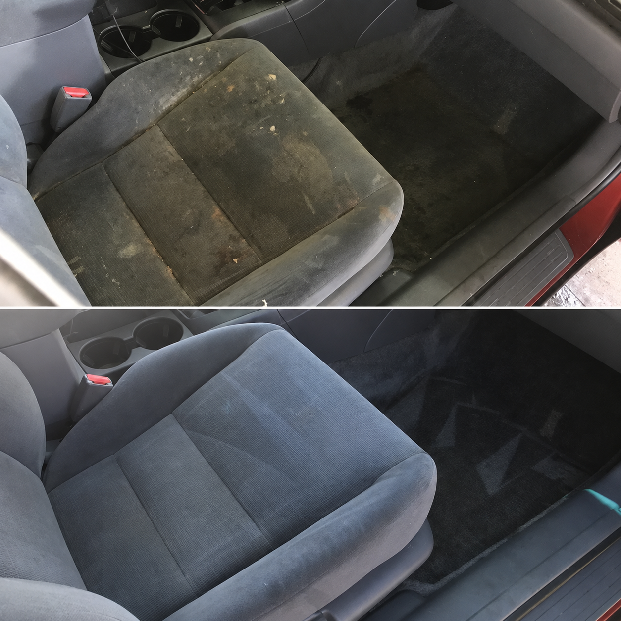 detailed interior of a car