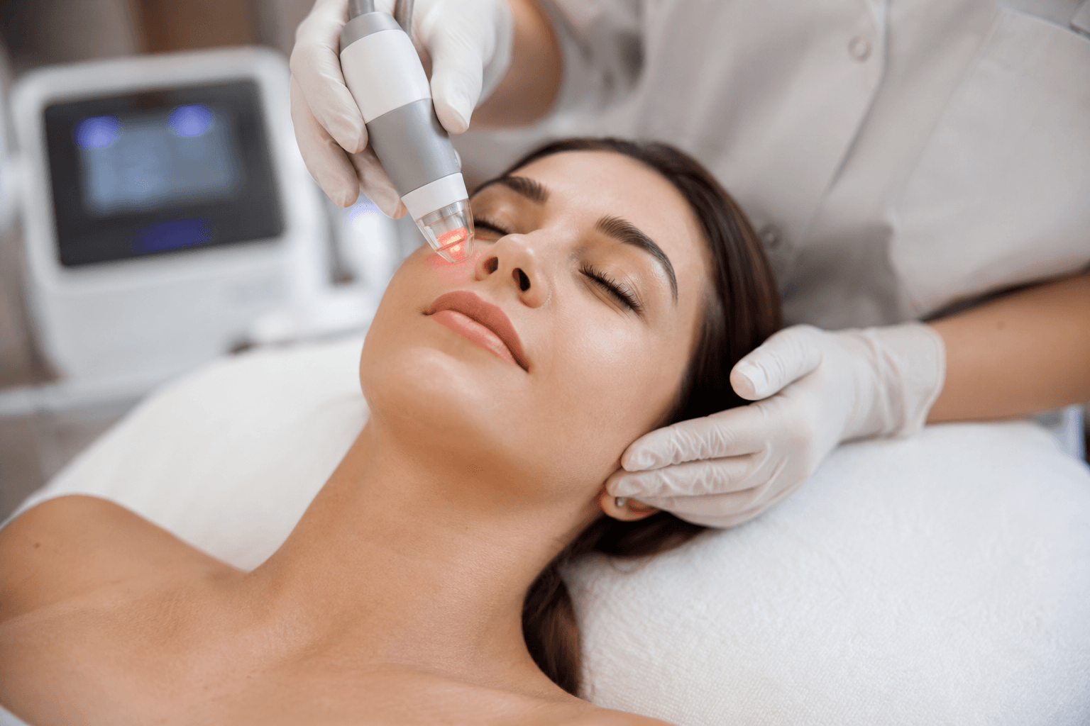 CO2 laser skin resurfacing treatment for wrinkles at a medical spa in Wichita Falls, Texas
