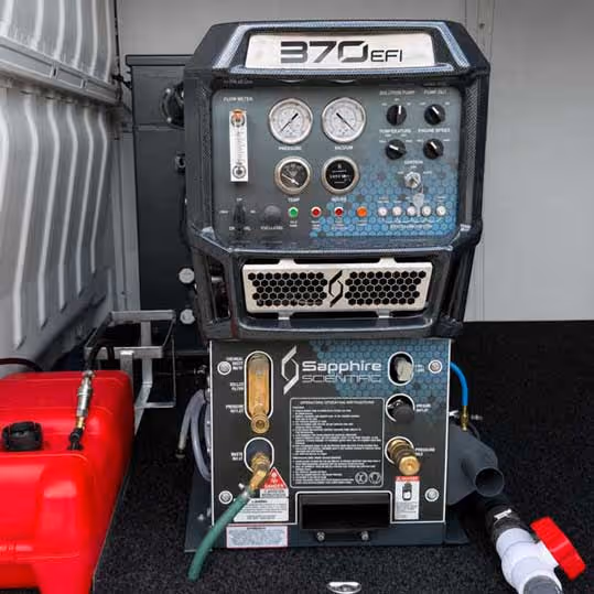 Truckmount carpet cleaning machine