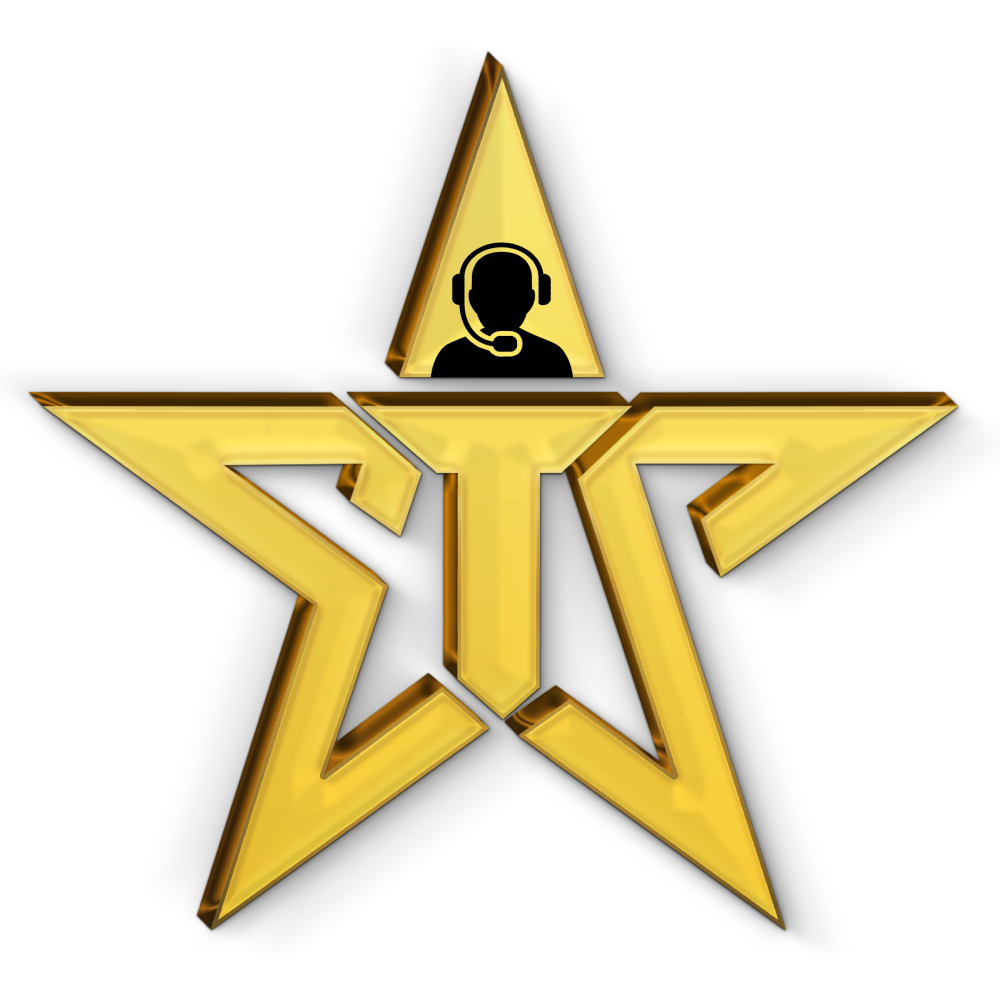 Elite Talent Services logo. A gold star with a person on it.
