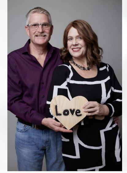 Celene and her husband portrait