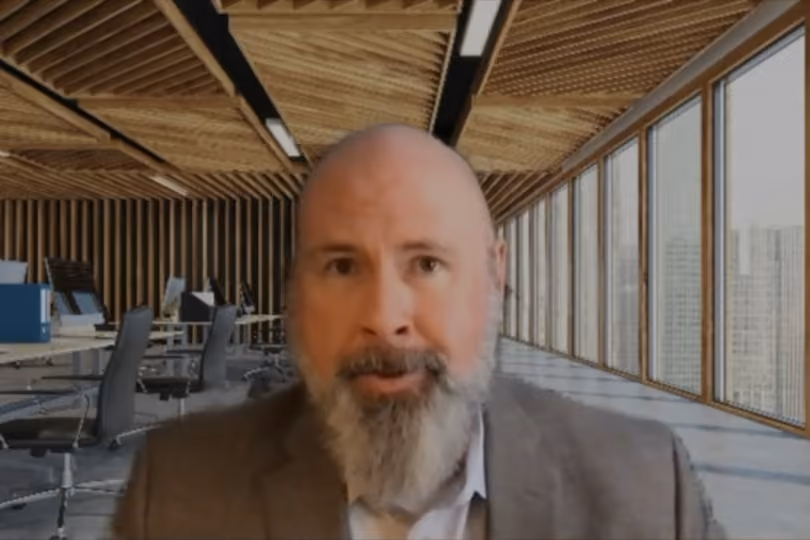 Thumbnail image showing Geoff from GSK presenting in a webinar. 
