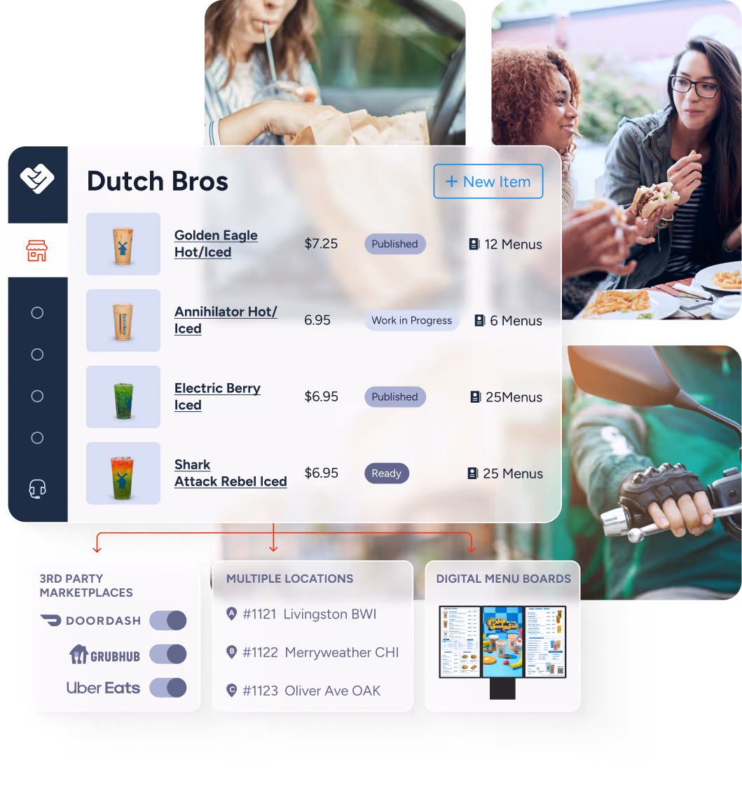 Support for restaurants when they need it