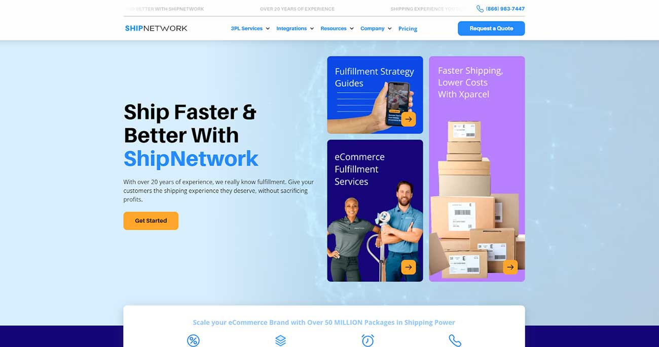 Screenshot of Ship Network Website made with Webflow