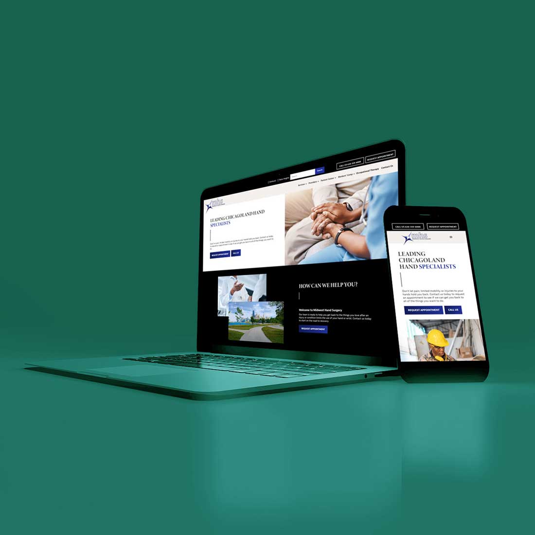 webflow design agency built website for medical practice