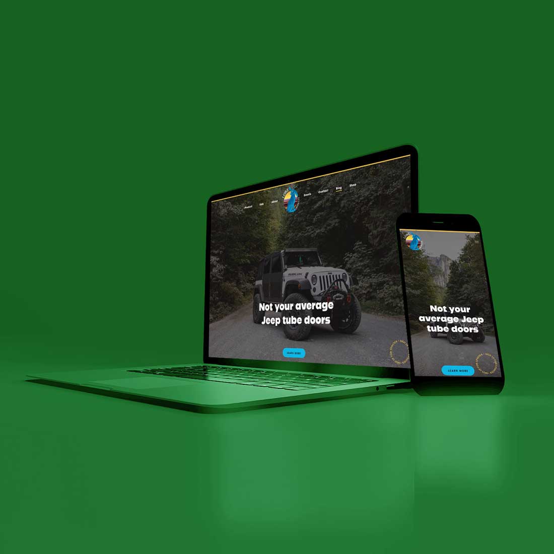 A Jeep aftermarket product website by a webflow design agency