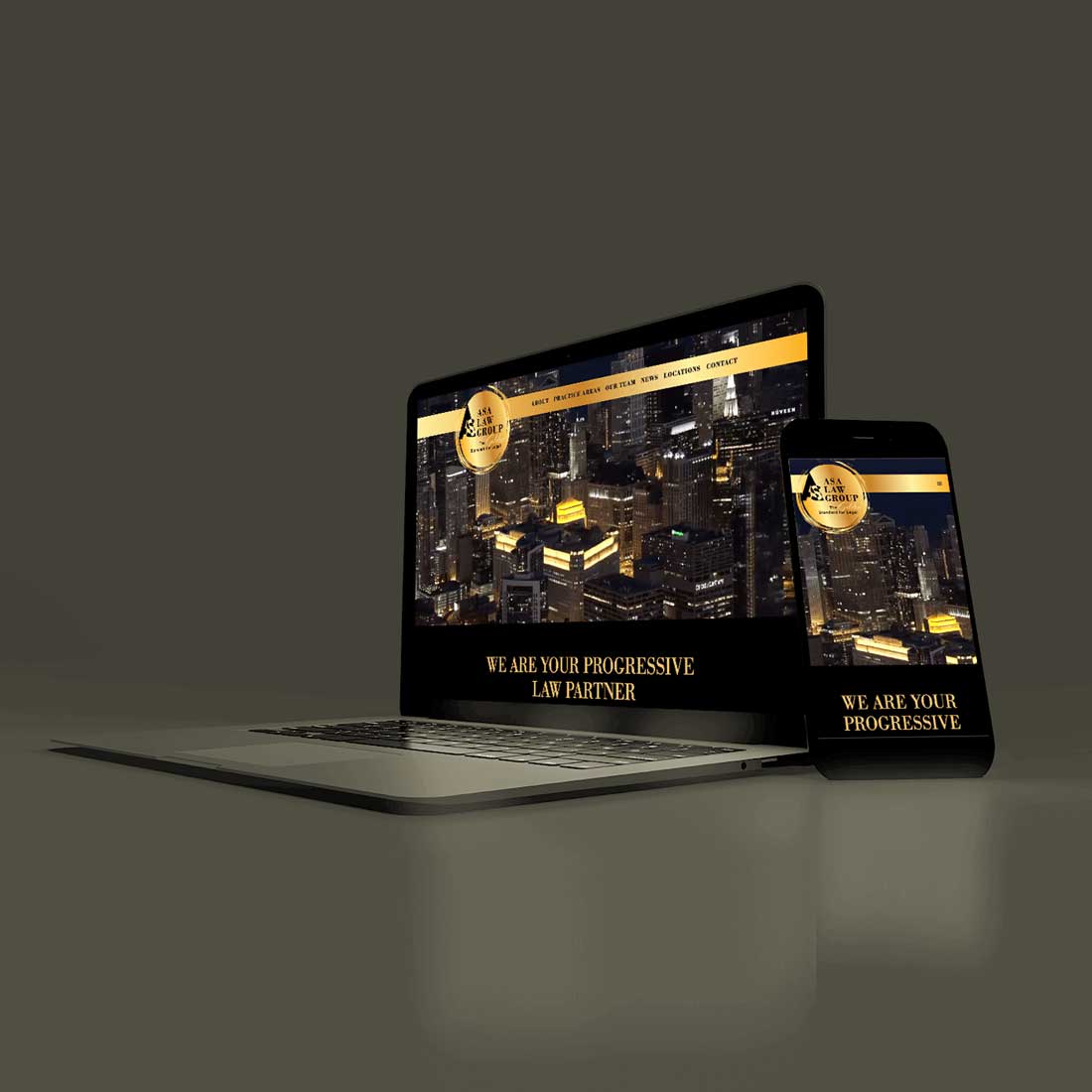 law firm website by webflow design agency