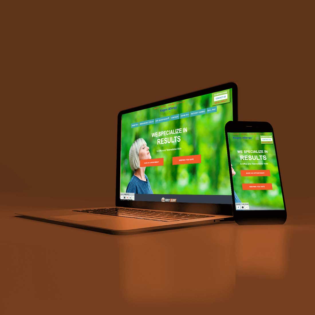 allergist website by webflow design agency