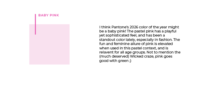 Pantone Color of the Year 2026 Prediction