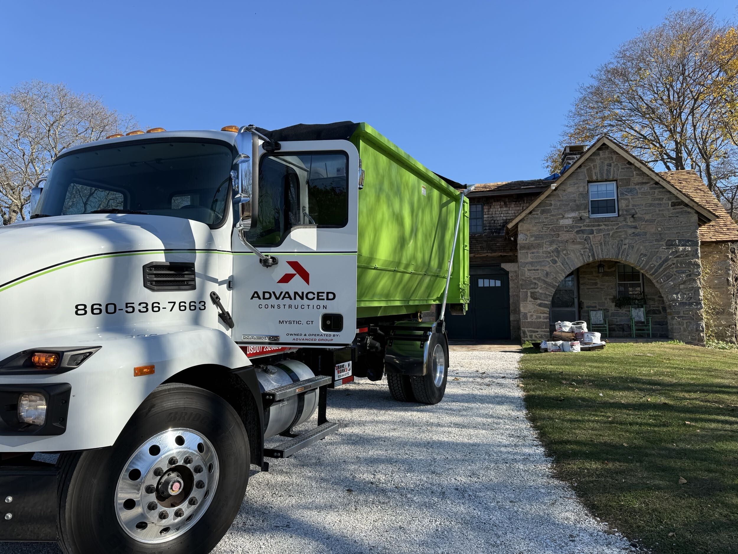 dumpster rental service advanced construction connecticut