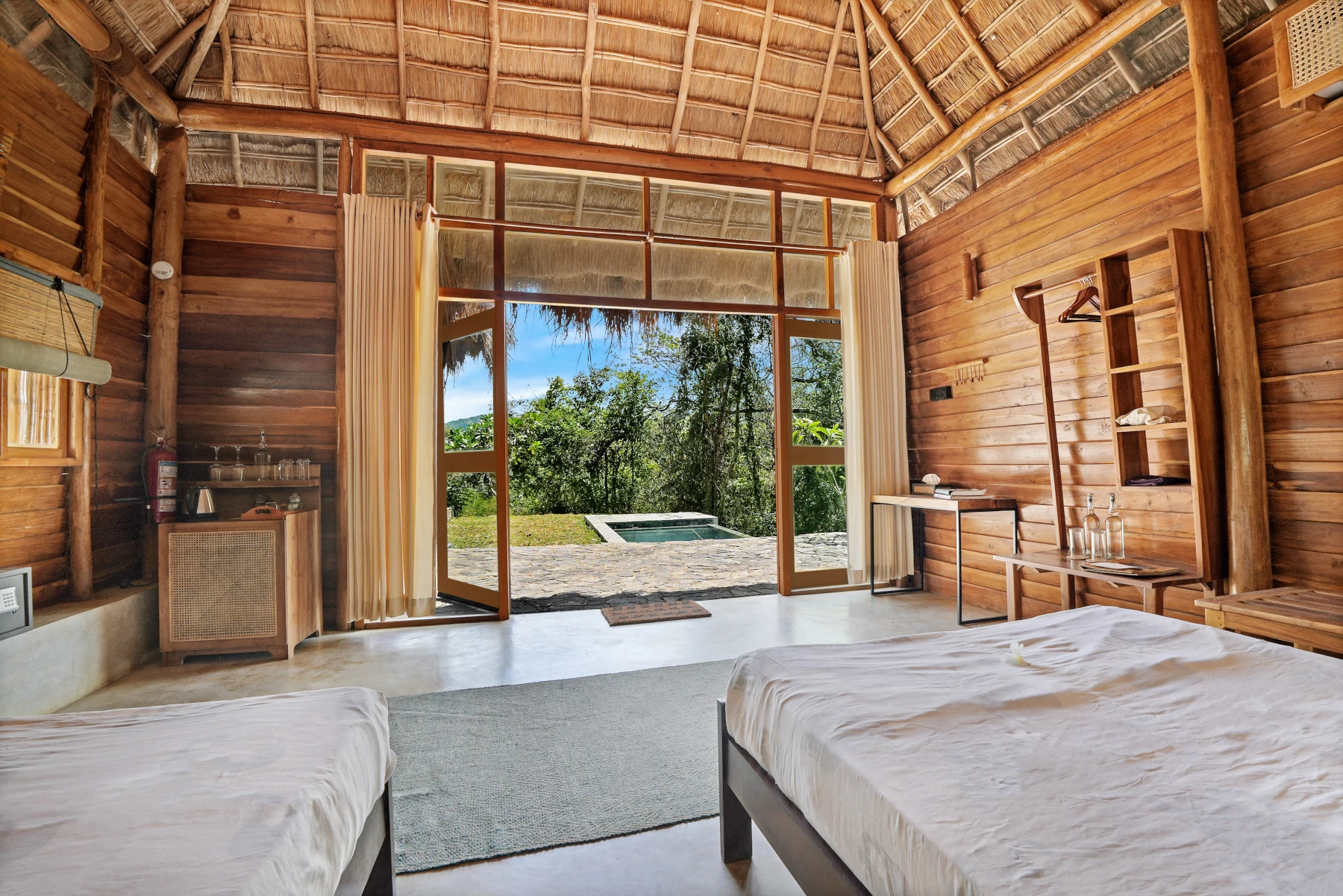 Interior of the lodge villa