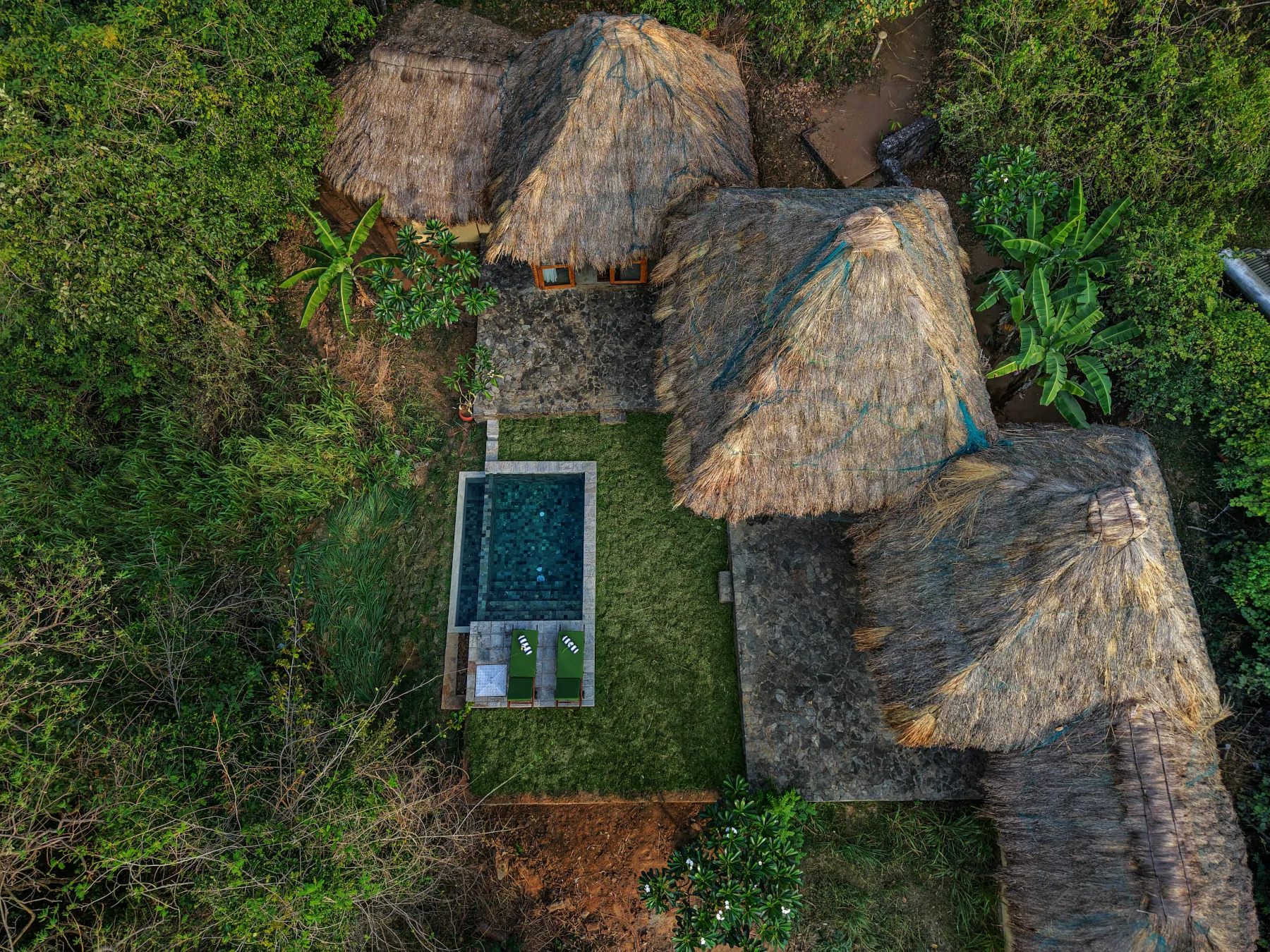 Overhead view of Villa