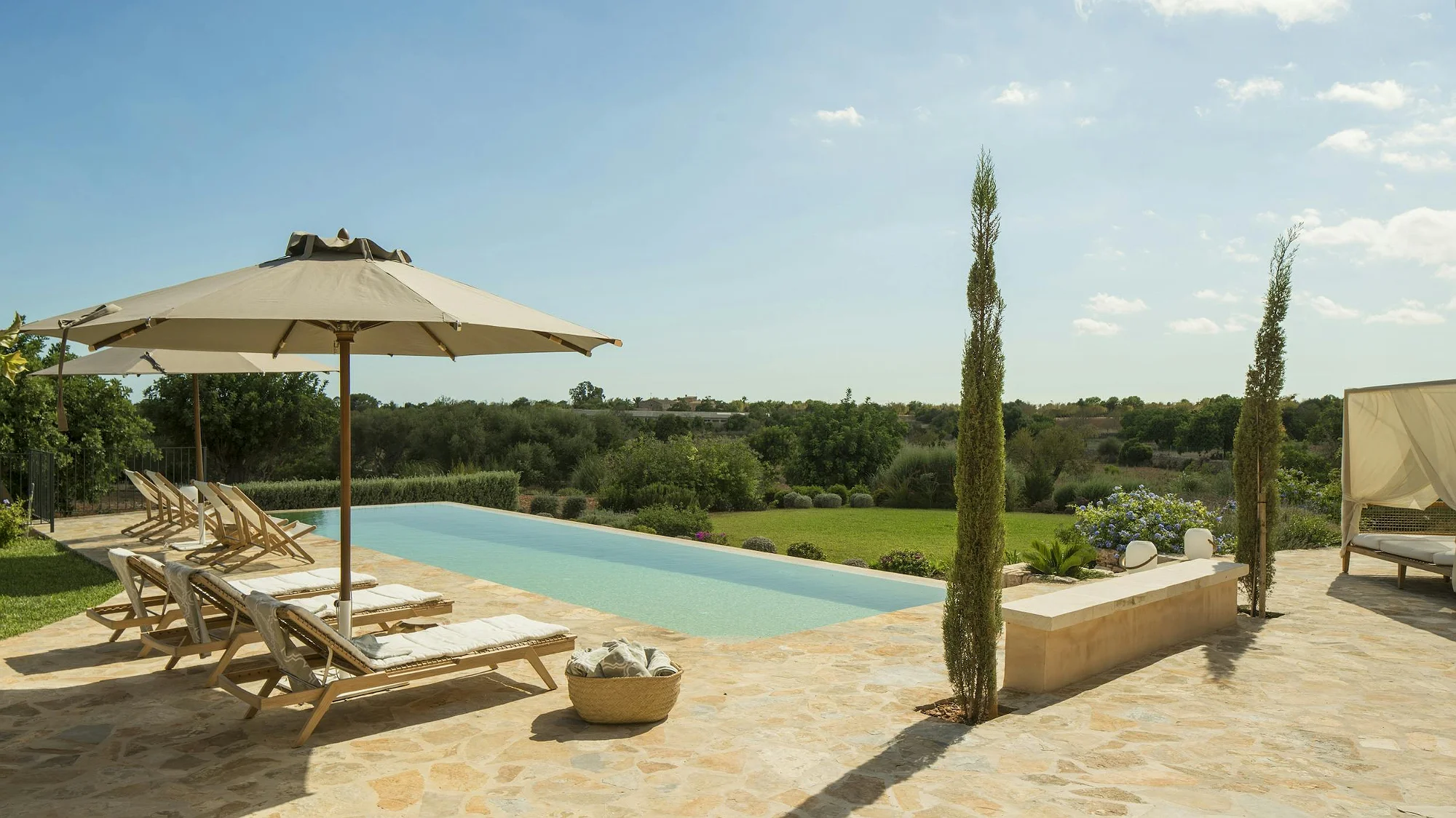 Infinity pool with panoramic views at ByMilagro luxury villa rental in Mallorca